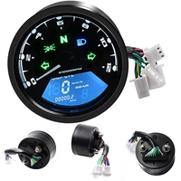 80 hot sales lcd digital universal motorcycle odometer speedometer tachometer 15000rpm gauge
