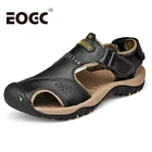 Классические мужские сандалии; летние мягкие сандалии; удобная мужская обувь; сандалии из натуральной кожи; большие размеры; мягкие мужские сандалии в римском стиле