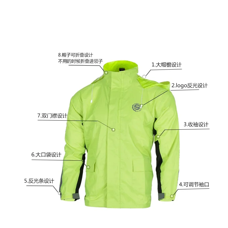 Новинка водонепроницаемый костюм для женщин и мужчин дождевое пончо с капюшоном