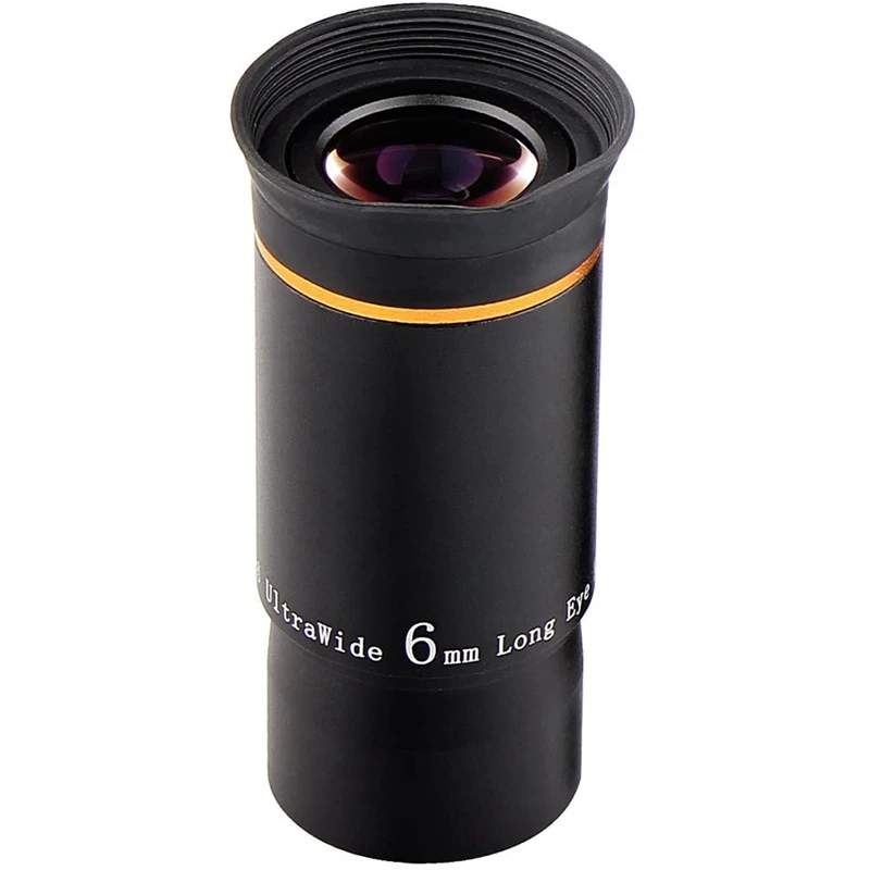 

HOT-Telescope Eyepiece,1.25 Inches Telescope Accessories Set 66 Degree Ultra Wide Angle HD 6mm for Astronomy Telescope