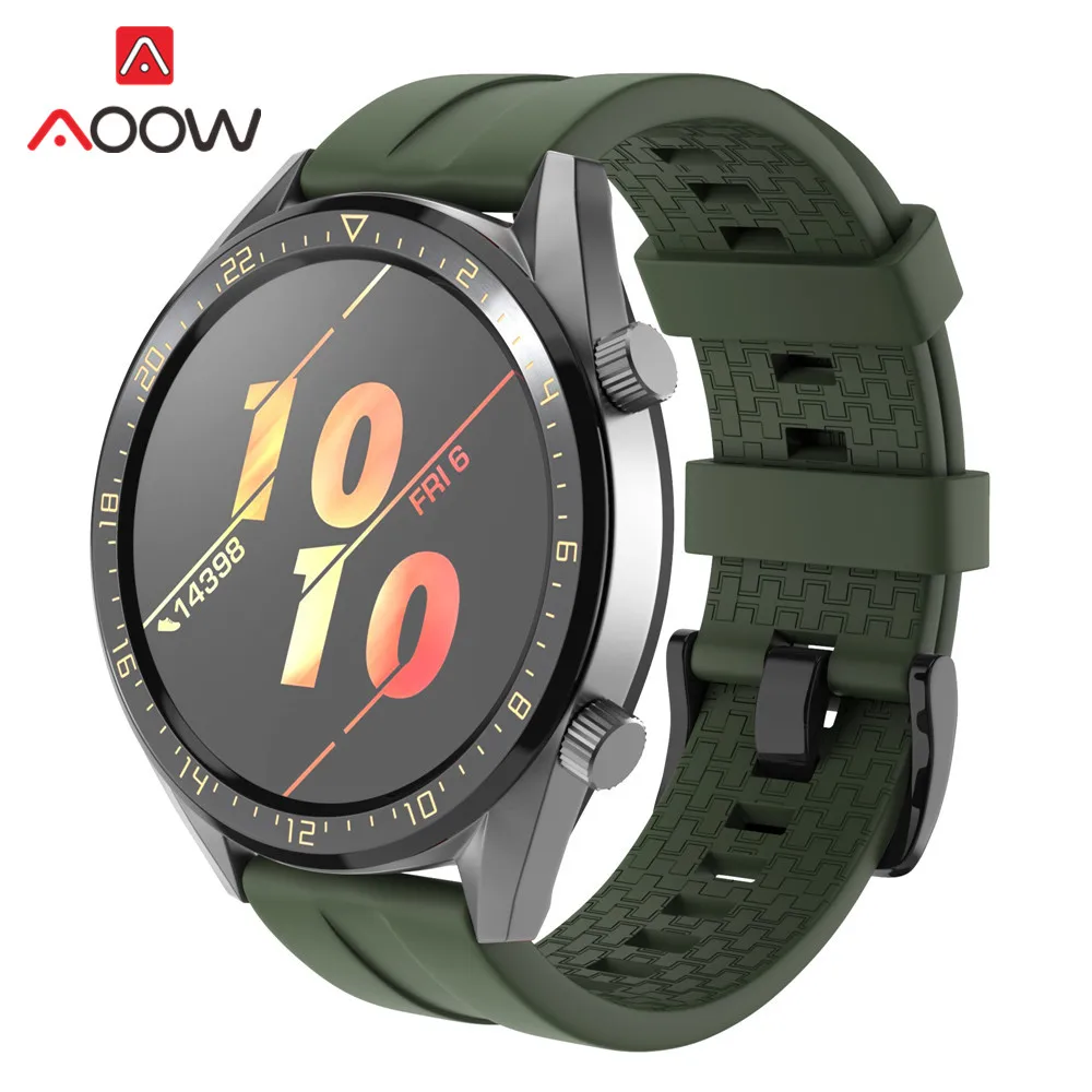 22 мм спортивный силиконовый ремешок для часов huawei Honor Magic Watch GT активный Ремешок Браслет для samsung Galaxy Watch 46 мм Шестерня S3
