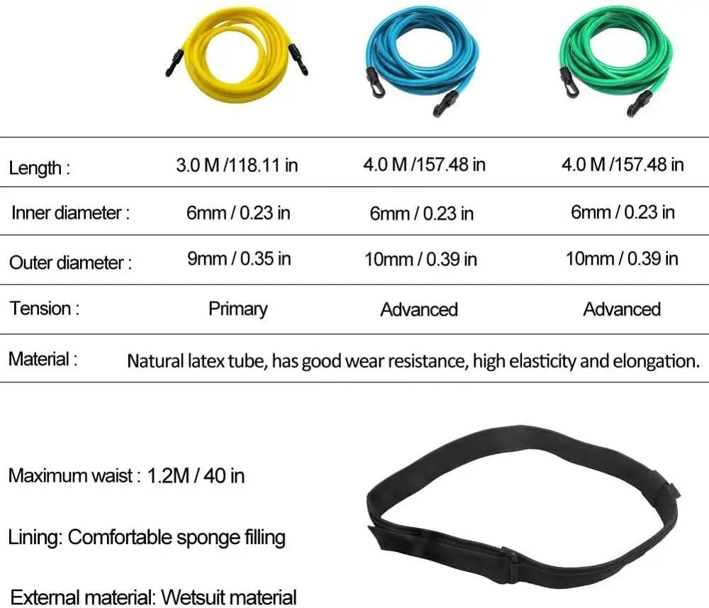 Плавание тренировочные пояса поводок плавание неподвижная система страховки статичный растяжительные шнуры растягивающиеся ленты профессиональное на.