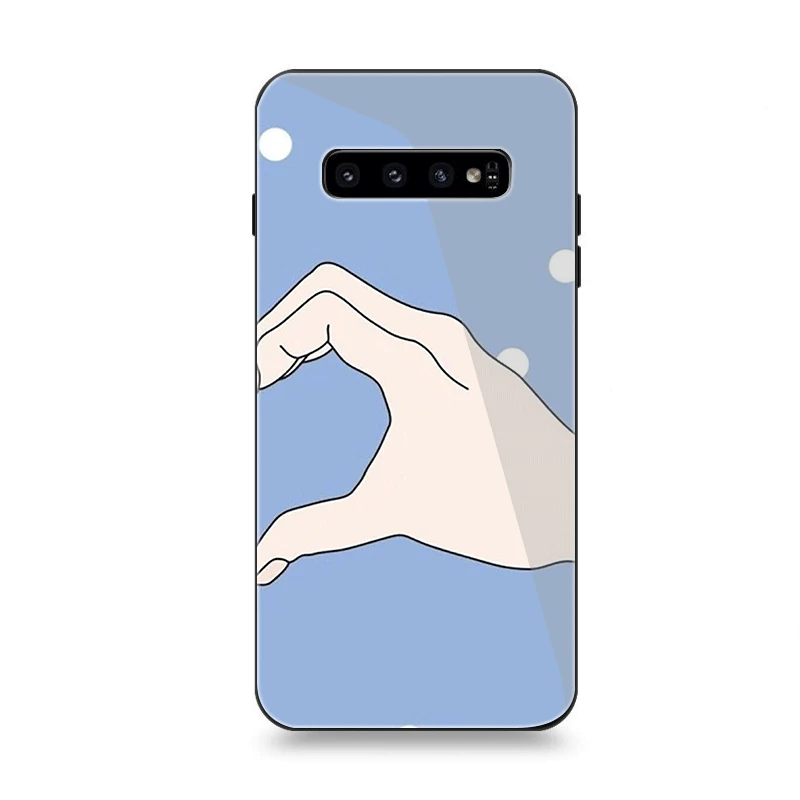 Phone Case Glass For Samsung A10 A20 A30 A40 A50 A60 A70 S7 Edge S8 S9 S10 Plus Cover Friends | Мобильные телефоны и