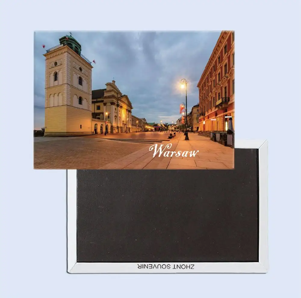 25270 Warsaw, Poland туристический сувенир магнитный холодильник магнит украшение дома специальный подарок для друга - Цвет: 25270