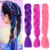Chorliss 24 дюйма Длинные Синтетические крючком Джамбо косы Омбре Розовый Фиолетовый Синий блонд канекалон плетеные волосы для наращивания для женщин - изображение