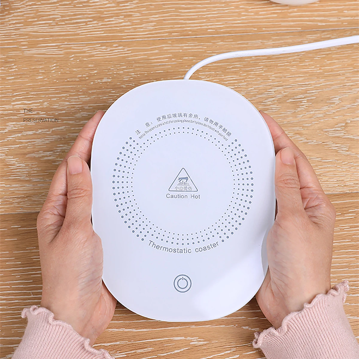

Warmer Heater Pad Electric Powered 220V White Electric Powered Cup Warmer Heater Pad Coffee Tea Milk Mug Office Kitchen House