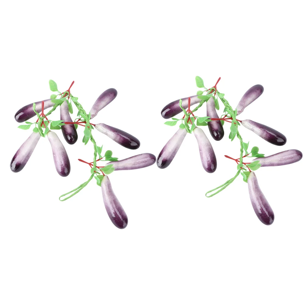 

2 Pcs Simulation Vegetables Fruit Decor Artificial Vegetable Hanging Ornament