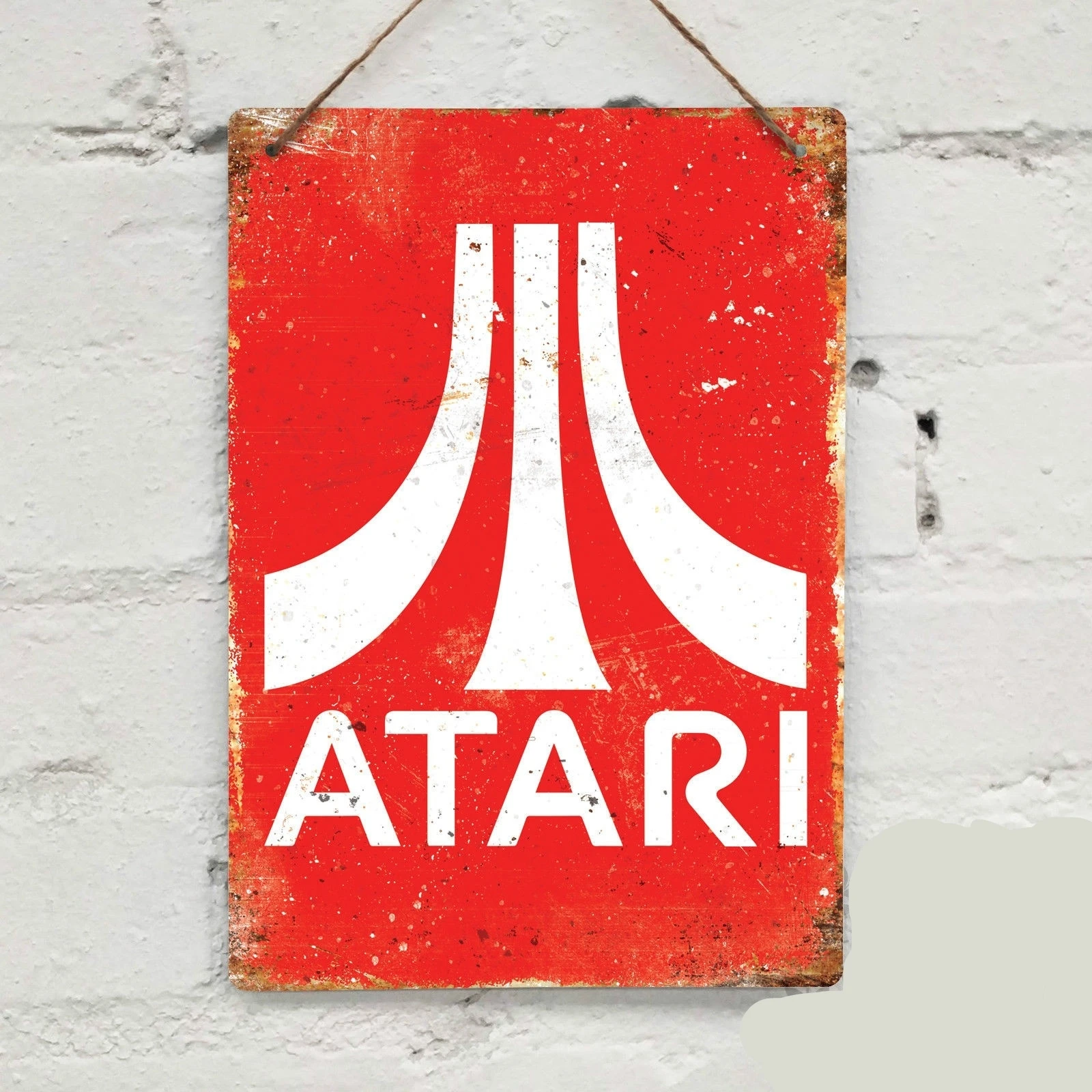 

Fashion Print ATARI Replica Vintage Metal Wall Sign Retro Pub Bar Mancave Gamer Pixel 8bit RPO