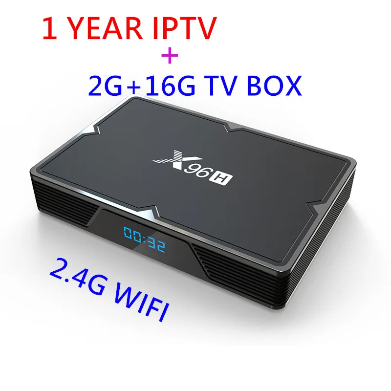 1year IPTV 16 BOX X96H Android 9,0 tv box французский iptv канал подписка NEO tv 1300 live Испания Бельгия арабский Франция iptv для smart tv box 4k - Color: 1year IPTV 16 BOX