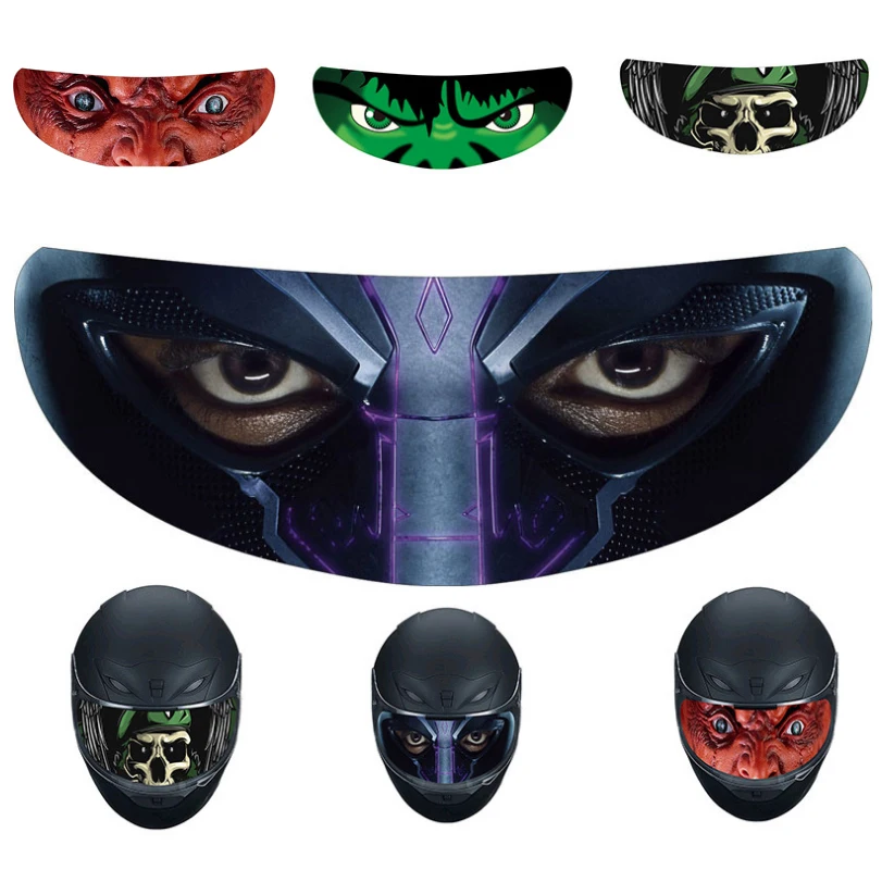 Декоративная наклейка на шлем съемная козырек для мотоциклетного шлема