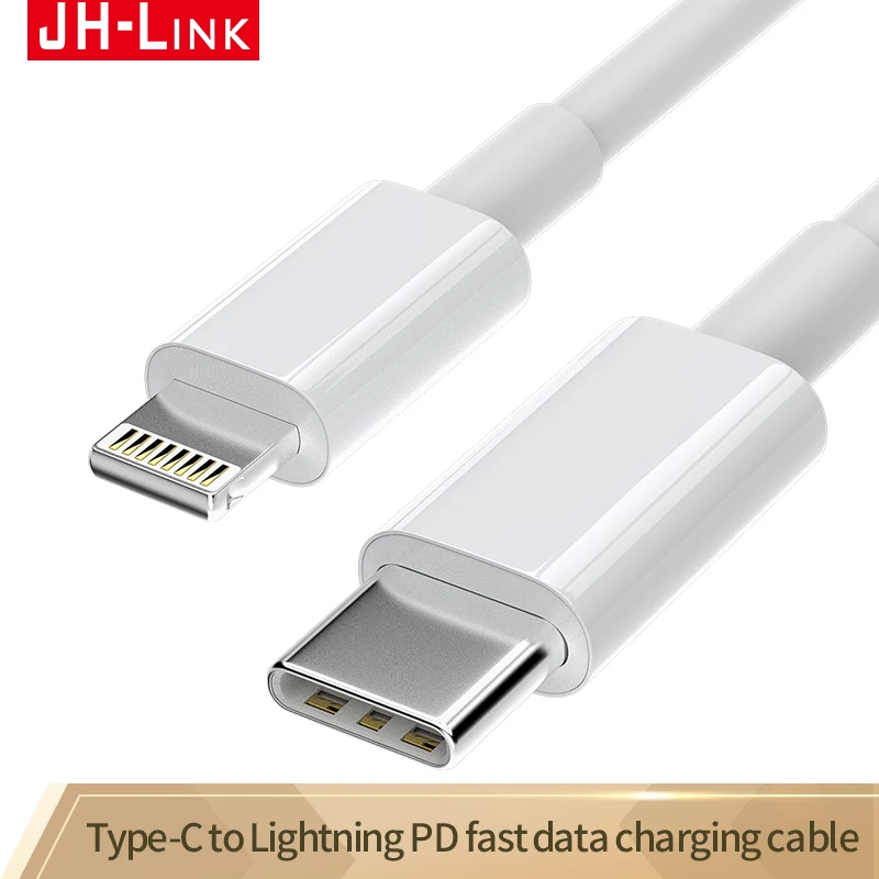 

JH-LINK USB C Cable for iPhone 12 Pro Max PD 20W Fast Charge Cable for iPhone 11 8 Charger USB Type C Cable for Macbook Pro