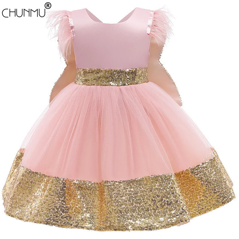 Детское кружевное платье с бантом на возраст 0 24 месяца|Платья| |