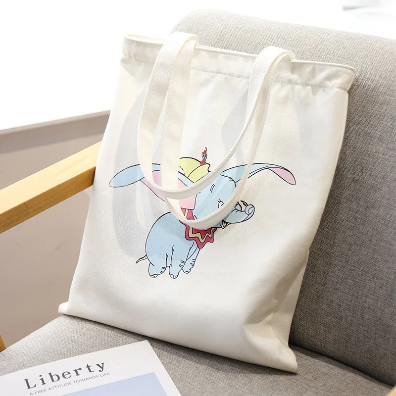 Disney Dumbo сумка женская новая простая текстильная сумка на плечо женская сумка повседневная хозяйственная сумка