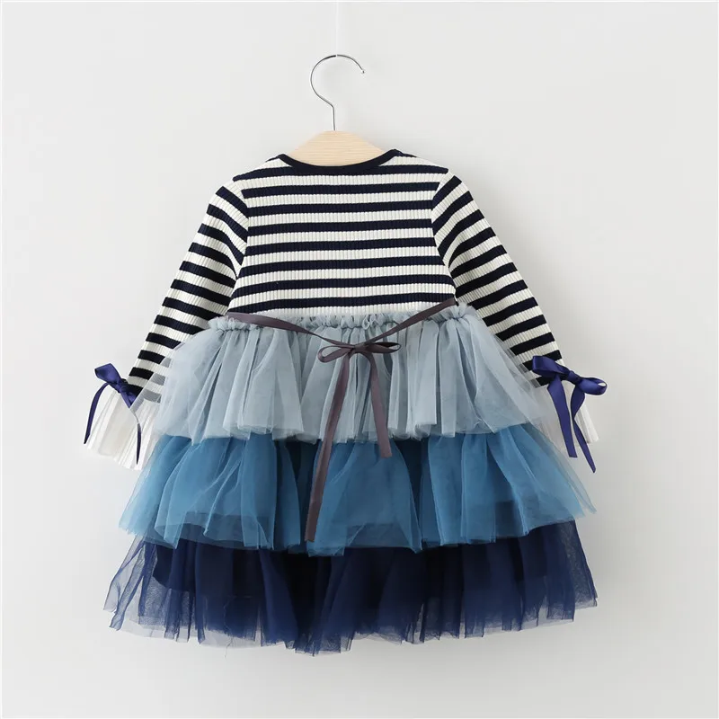 Милое платье одежда для маленьких девочек Новинка 2019 года платья осеннее
