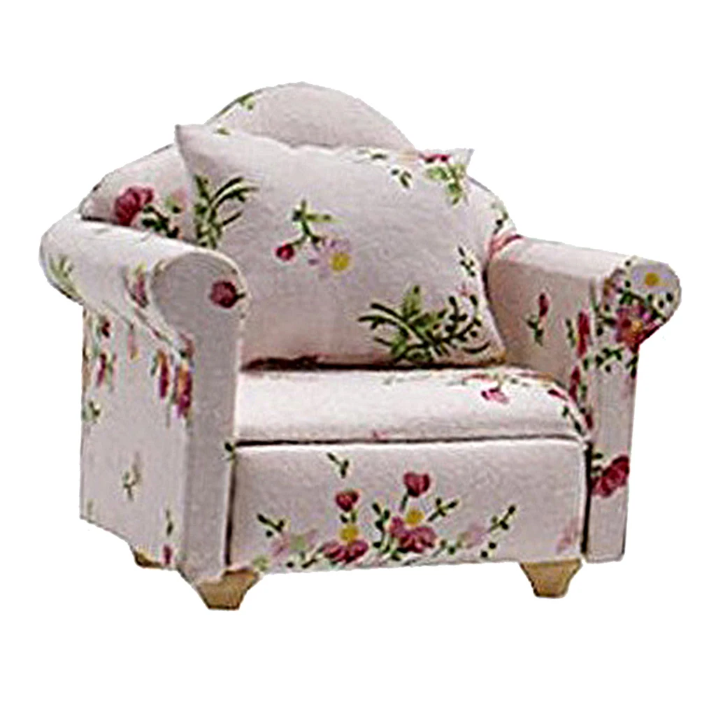1/12 мини-диван Love Seat миниатюрный кукольный домик мебель Декор аксессуары сделай