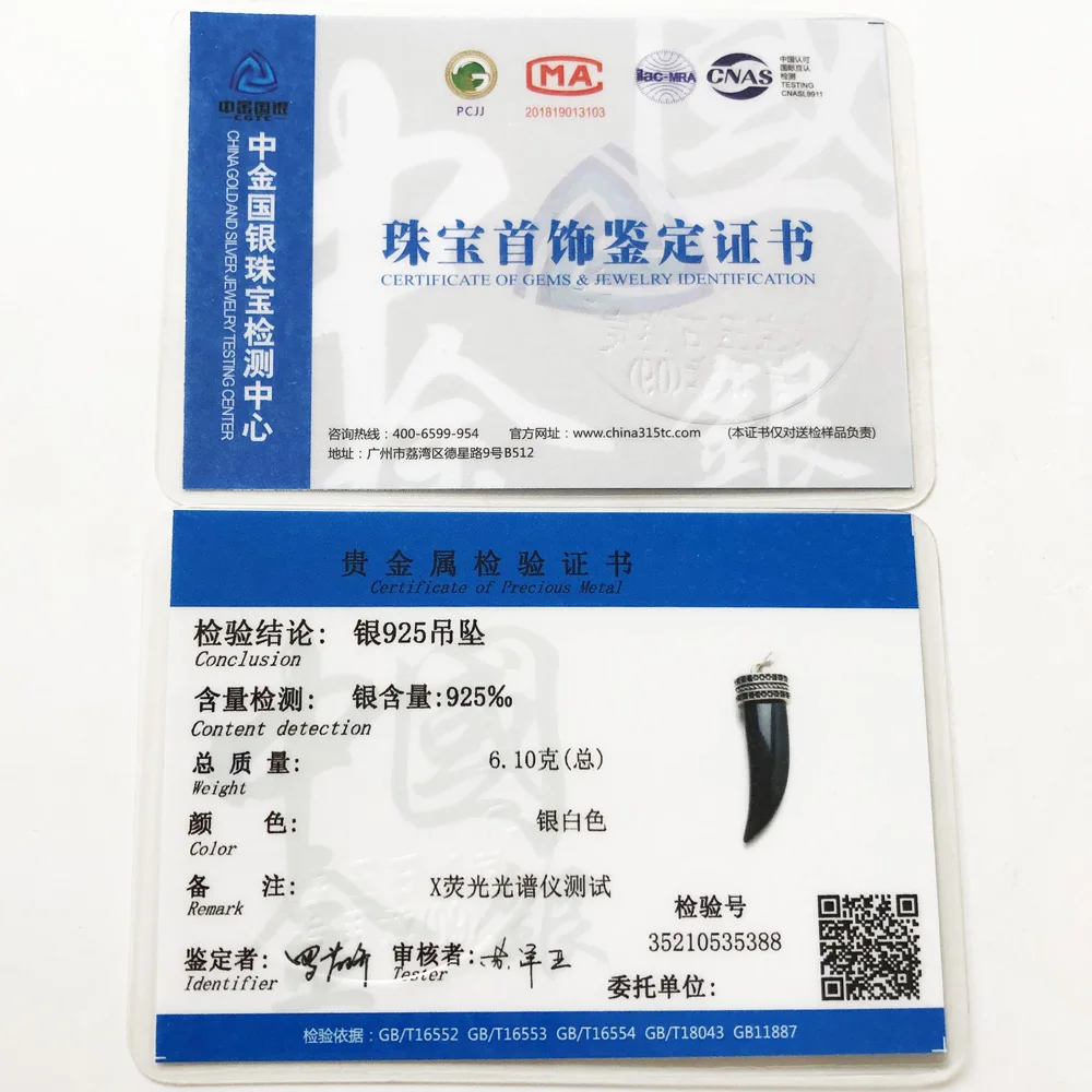 

Pendant Black CZ Pave Tooth,2018 Fashion Jewelry Europe Bijoux Necklace Accessories 925 Sterling Silver Gift For Woman Men