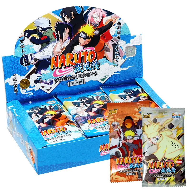 Cartas De Narutoes Uzumaki Uchiha Sasuke Tcg, Cartas coleccionadas De Cartas, 100-180 Uds., tarjetas De juego por caja para regalo De ni&ntilde;os-2