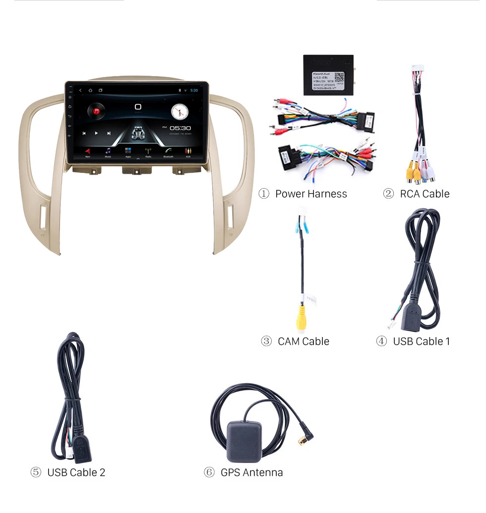 

For Buick Lacrosse 2009-2019 2 Din Car Radio Android 8.1 9 Inch Touch screen GPS Navigation Multimedia Player Headunit