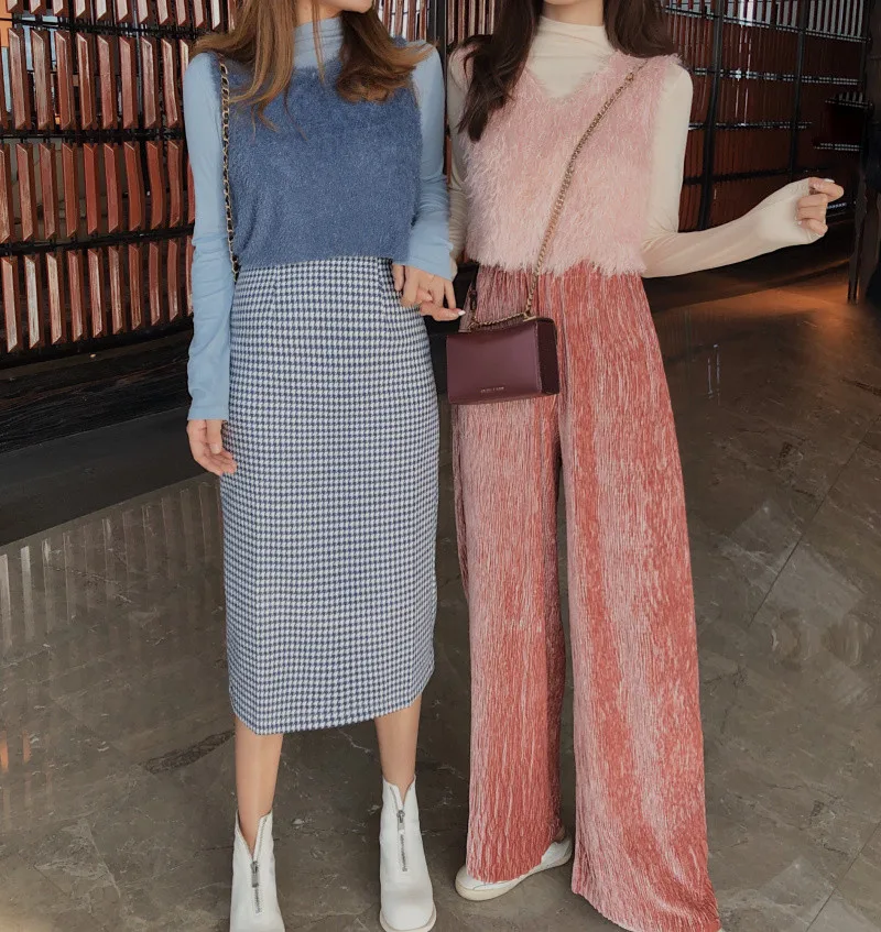 Новые модные женские комплекты с юбкой спортивные костюмы осенние длинным