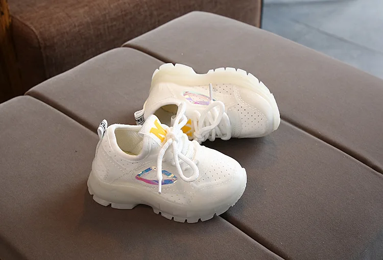 Детские модные светящиеся кроссовки для детей светодиодный светильник обувь