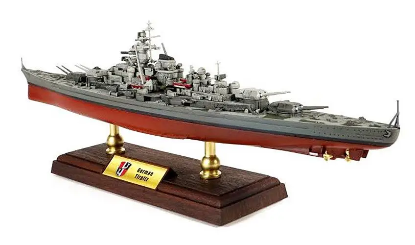 Литая модель корабля Tirpitz времен Второй мировой войны 1/700 года | Игрушки и хобби