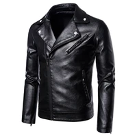 mens pu jackets fashion autumn motorcycle biker jacket coat casual leather jacket travel outerwear male plus size 5xl