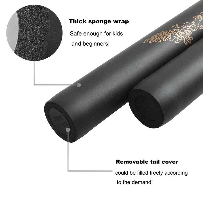 Боевые искусства нунчаки из пенопласта Брюса Ли узорные китайское кунг фу