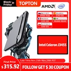 Topton карманные ноутбуки Intel Celeron J3455 Высокопроизводительные 7-дюймовые портативные игровые консоли ПК Windows 10 TF карта Mini Hdmi 2 * USB