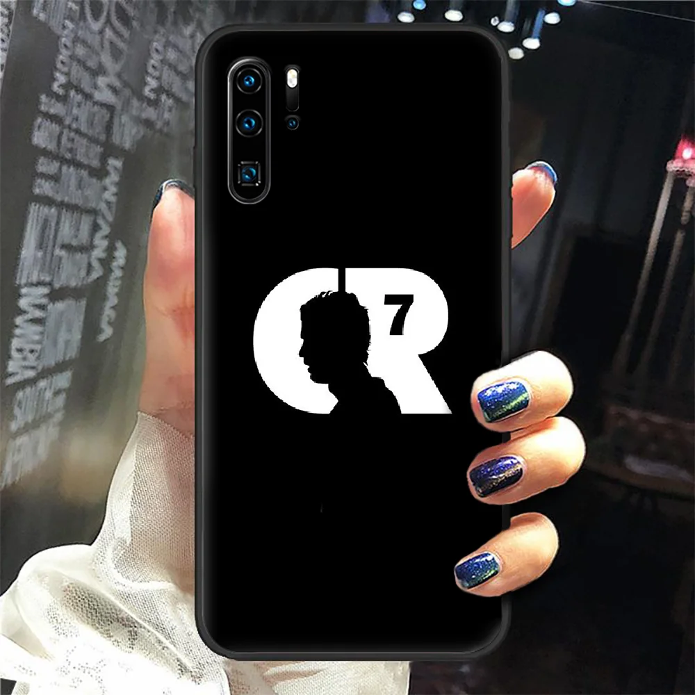 

Cristiano Ronaldo CR7 football Phone Case Cover Hull For Huawei P8 P9 P10 P20 P30 P40 Lite Pro Plus smart Z 2019 black prime