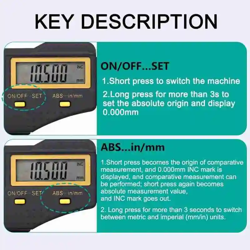 

Micron Digital Outside Micrometer Electronic Micrometer 0.001Mm Digital Tools Gauge Measuring Gauge O7W4