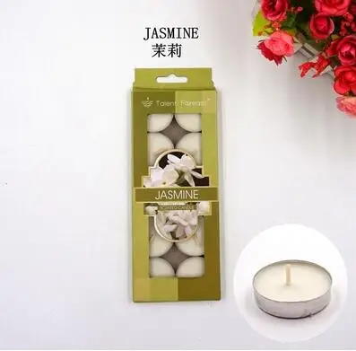 10 шт./компл. Романтический ароматерапия Декоративные Свечи tealight непригорающий бездымный противень масло свечи для дома вечерние свадебные украшения - Цвет: C