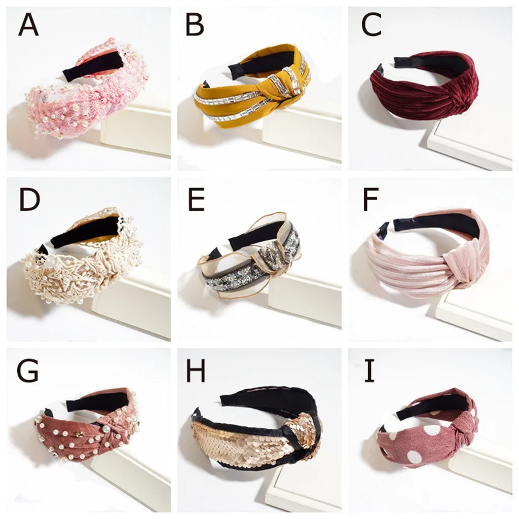 Женская повязка на голову головной убор Новый ободок с широкими краями заколка