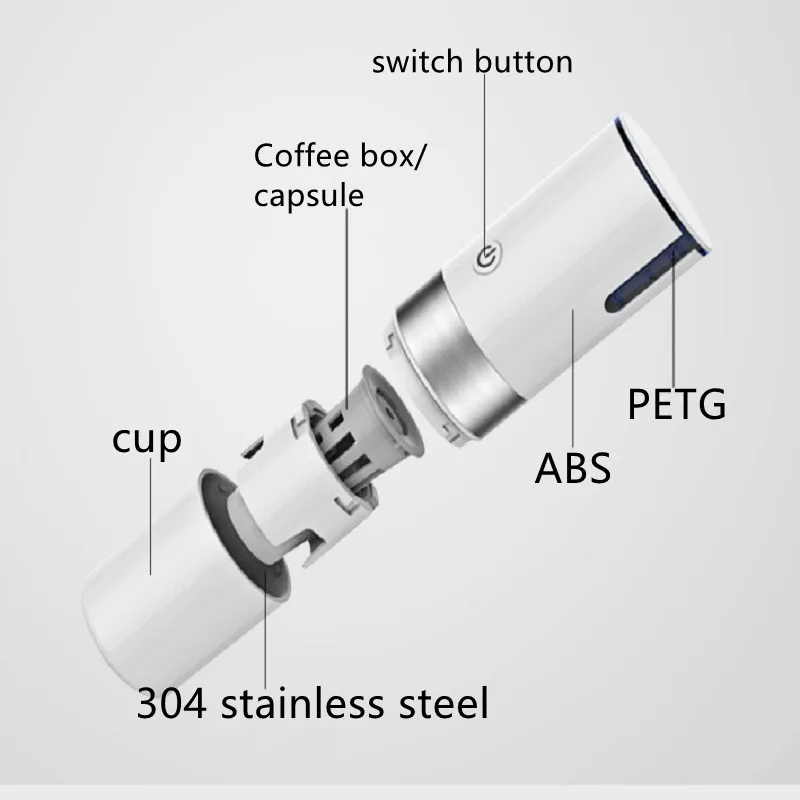 Offerte Macchina Da Caffè Portatile A Capsule, Capsula USB Kcup Per Auto All'aperto, Macchina Da Caffè Americana Per Birra Automatica