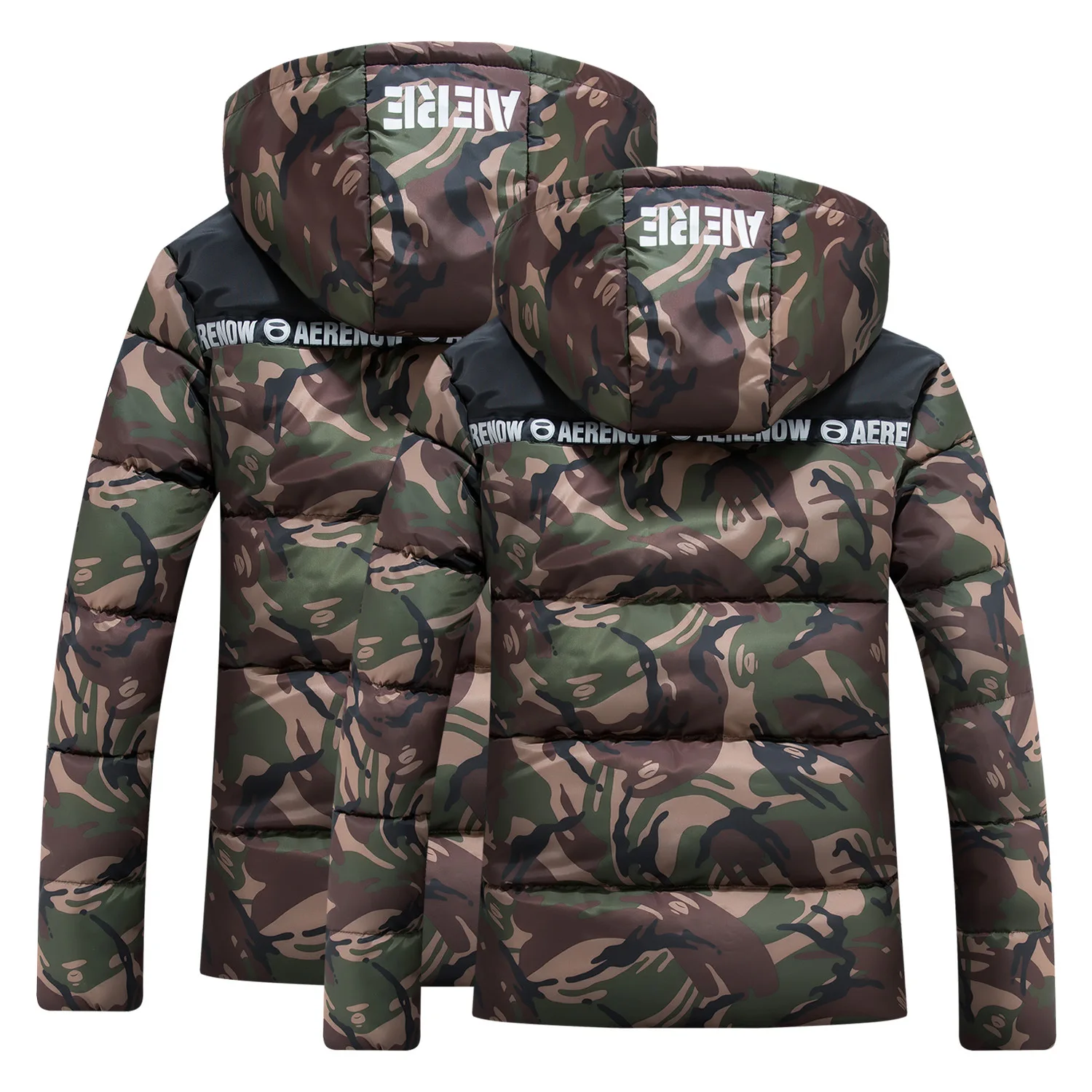 Couple Style Camouflage Cotton-padded Jacket Men's Winter Jacket Thick Short Padded Jacket Down Padded Jacket Plus Size Clothes