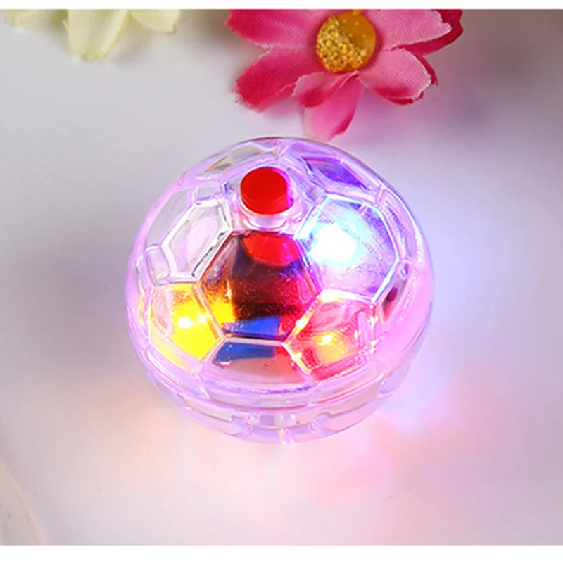 

Plastic Clear Pet Dog Cat Supplies Flashing Ball Interactive Toy Moving Funny