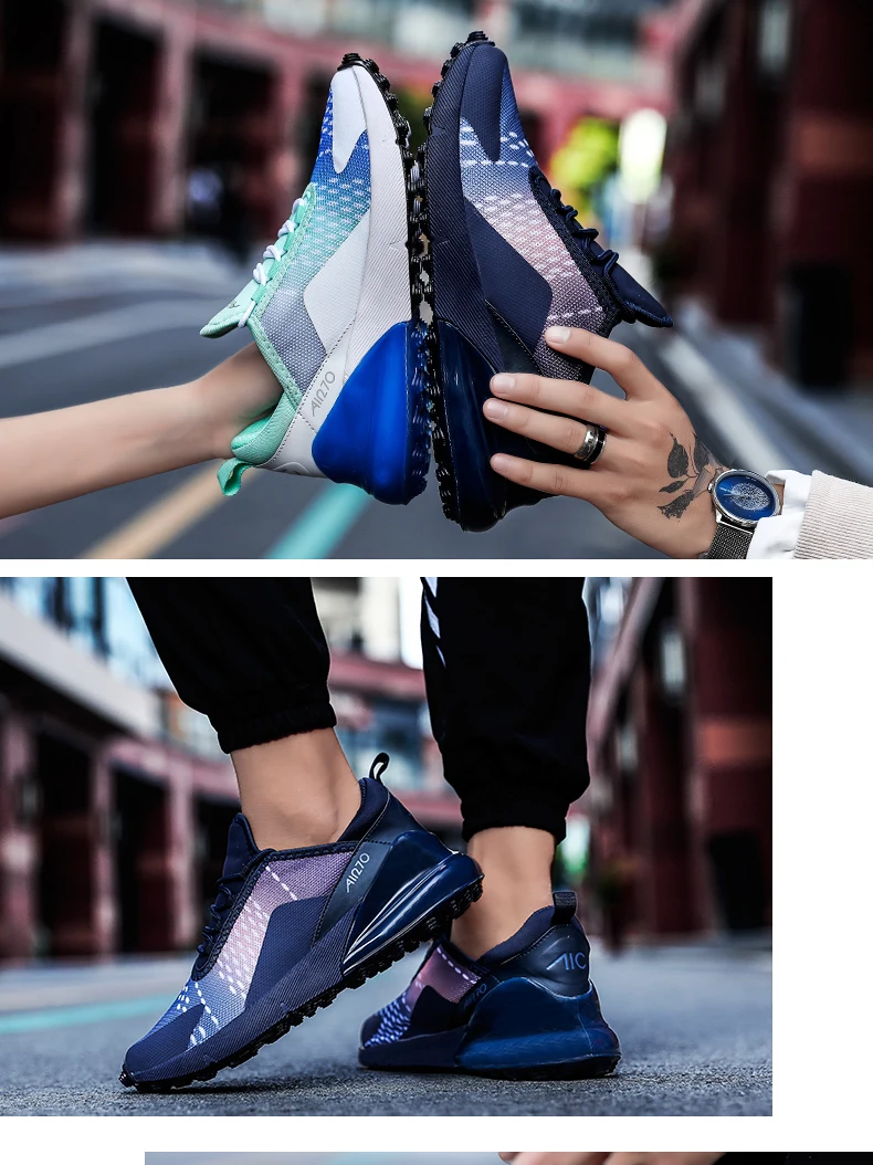 Мужская Новая мода zapatillas mujer уличные кроссовки дышащая женская обувь сетчатые Спортивные Повседневные кроссовки размера плюс 36-47