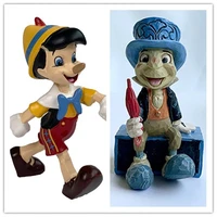 2piece pinocchio and jiminy cricket action figure toys pinocchi collection resin toys