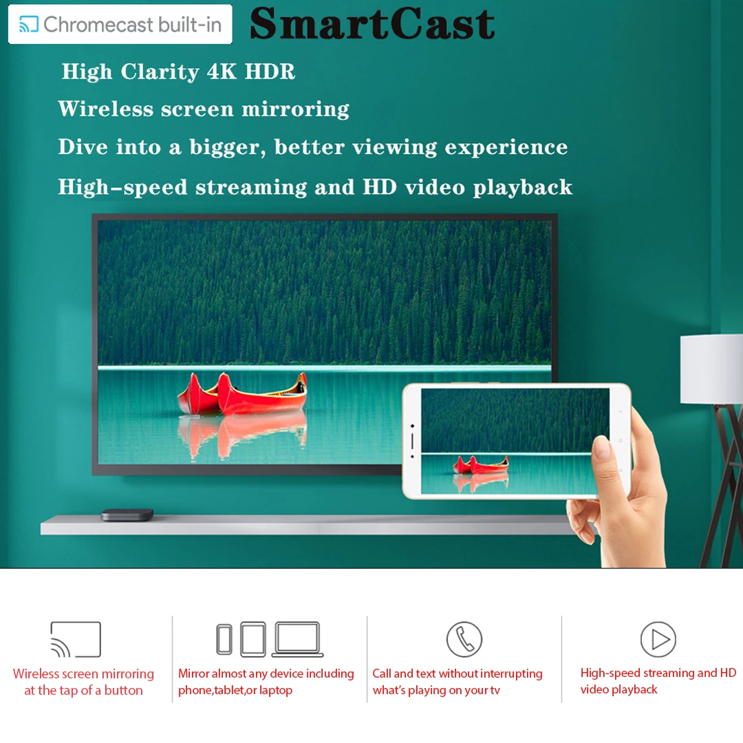 Оригинальная ТВ-приставка Xiaomi Mi S 4K Ultra HD Android 9 0 HDR 2 ГБ 8 WiFi BT4.2 Google Cast Netflix Smart TV Box 4