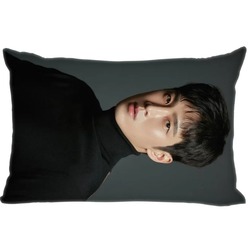 

Custom Ahn Bo Hyun Actor Pillowcase Home Living room cushion pillowcase Rectangular Silk Pillowcase Two Sides Printing