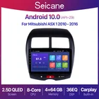 Автомагнитола Seicane, стерео-система на Android 10,1, 2 Гб ОЗУ, 32 Гб ПЗУ, с GPS, видеоплеером, для Mitsubishi ASX 1, 10,0-2010, типоразмер 2 din