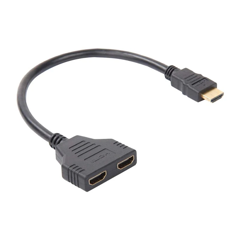 1080P 1 в 2 из совместимому с HDMI сплиттер адаптер Папа мама конвертер видео кабель