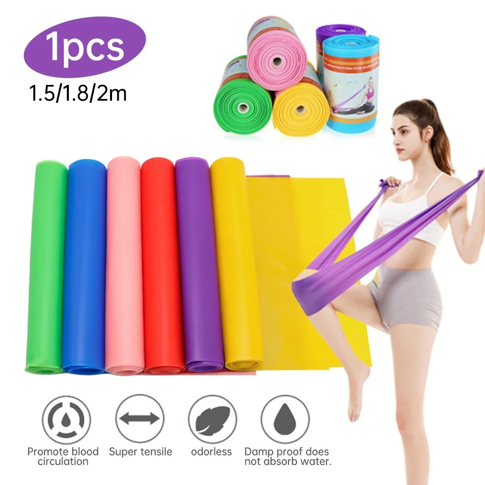 

Yoga Pilates Stretch Resistance Band Exercise Fitness Expander Crossfit Band Training Elastic Gym Muscle Stretch Equipment
