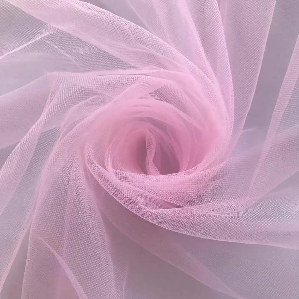 Свадебная ткань мягкий тюль светильник розового цвета свадебное украшение 100%