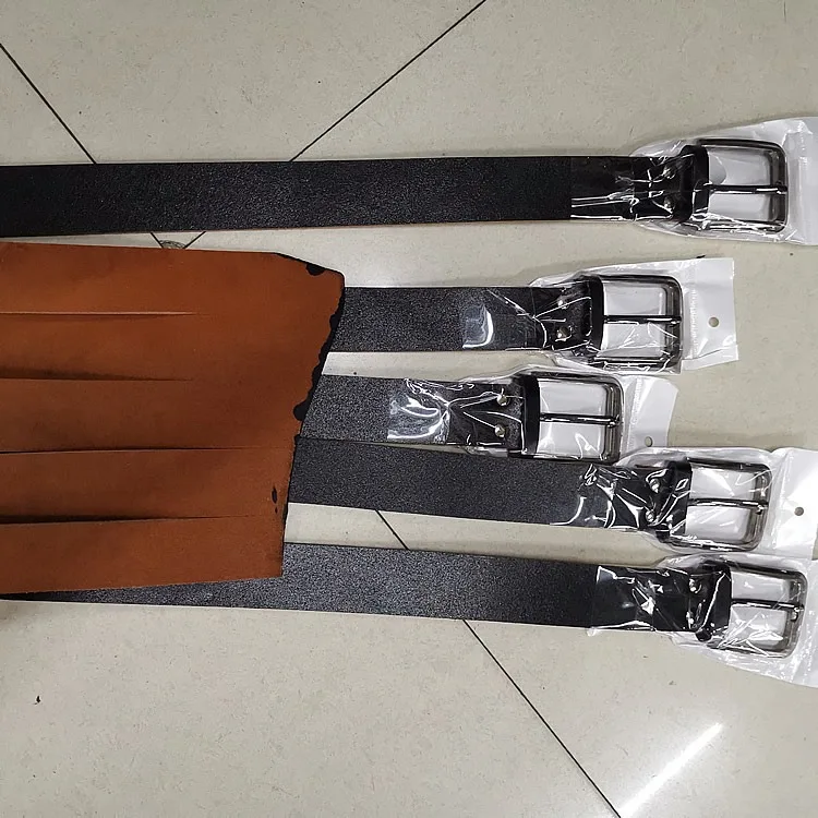 

Men's full 2nd floor leather belt connecting cowhide manual cutting automatic card slot needle buckle belt stalls wholesale