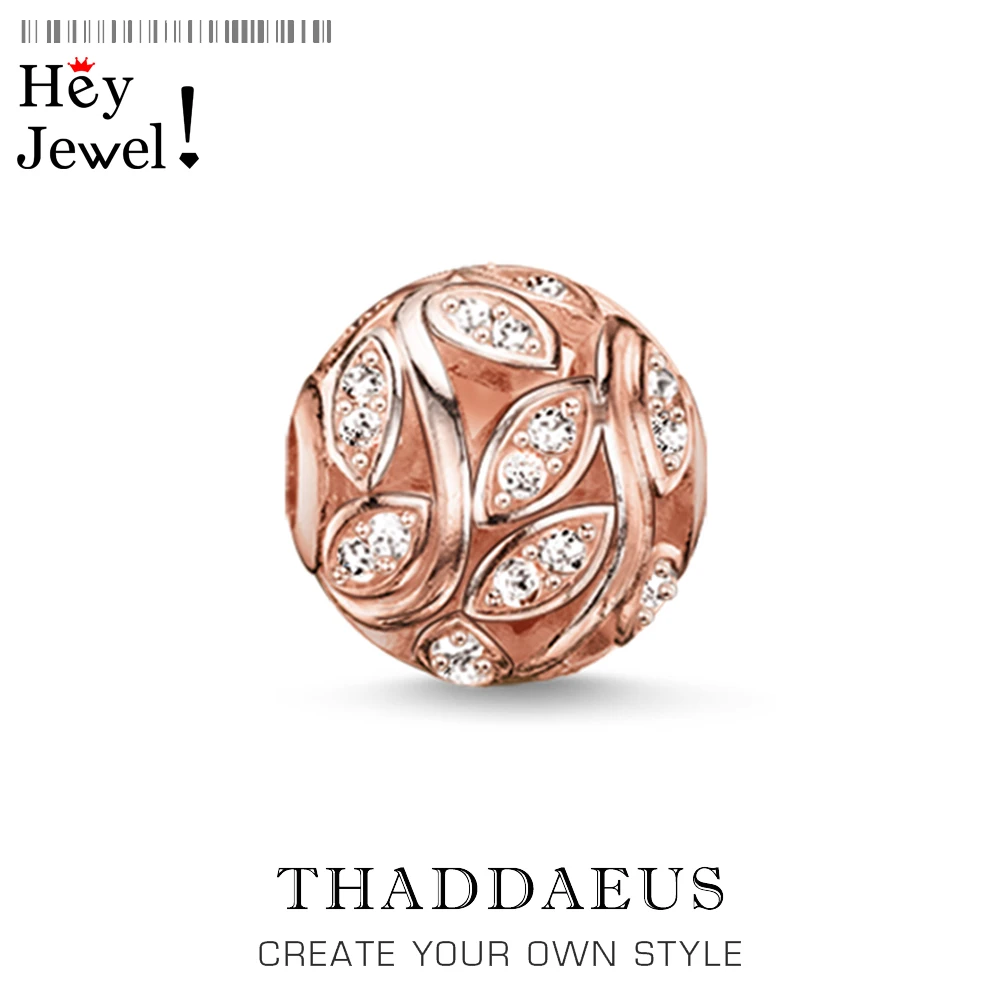 

Beads Tendrils,Rose Gold & Rhinestone Beads Fits Bracelet Europe Jewelry Thanksgiving Gift For Women & Men