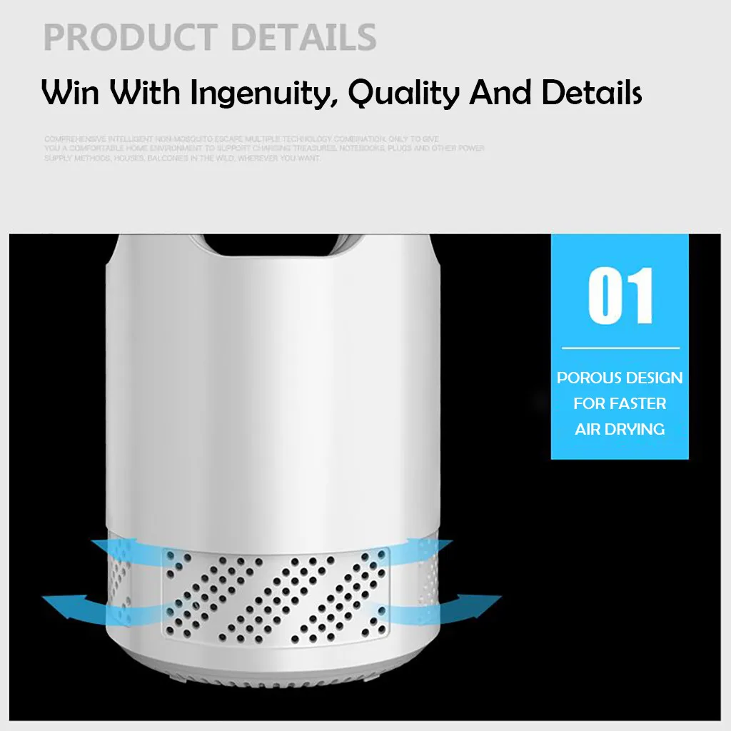 Немой светодиодный комаров насекомых ошибка мух аккуратно вибрирует Zapper убийца