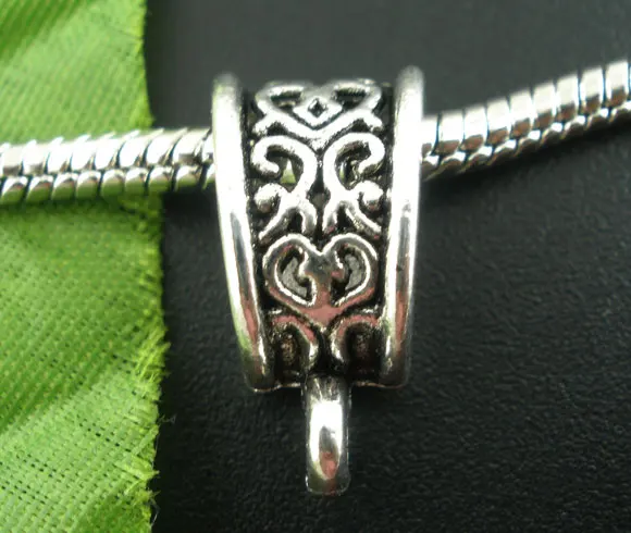 

DoreenBeads, 20 шт., Серебристые шарики под заказ, подходят для европейского шарма, 19x10 мм, Новинка