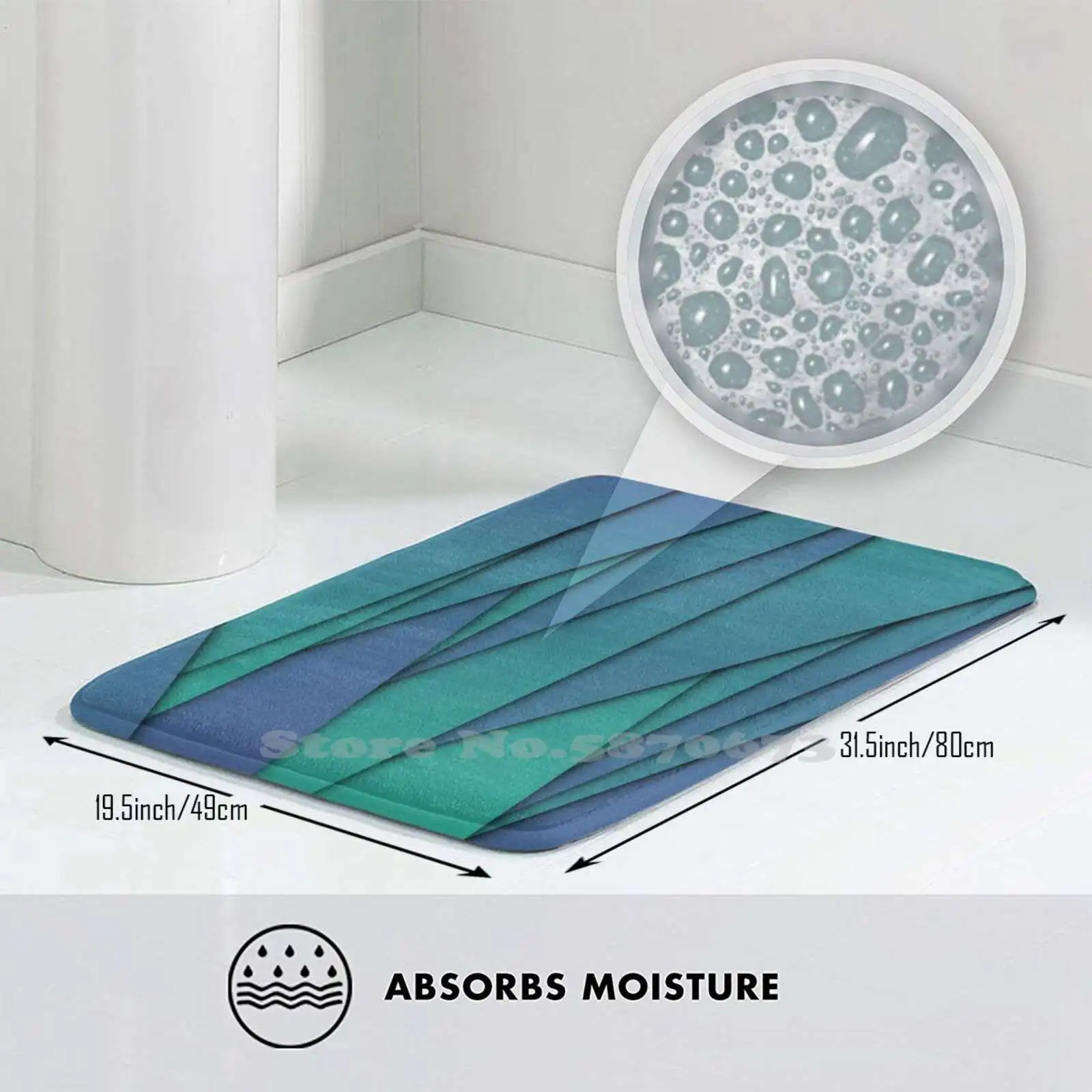 Синий складной бумажный мягкий домашний коврик для оригами нескользящий ковер