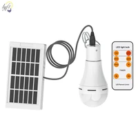led solar lamp bulb outdoor waterproof remote control timing solar garden hanging light hiking camping fishing emergency lights