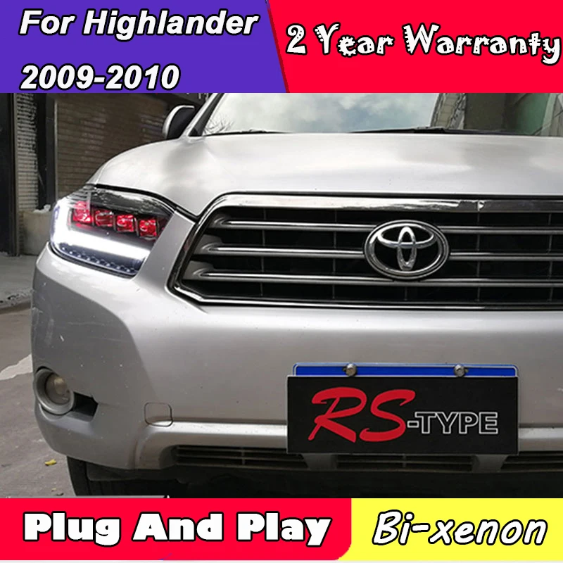Передние фары в сборе для TOYOTA Highlander 2009-2011 года | Автомобили и мотоциклы